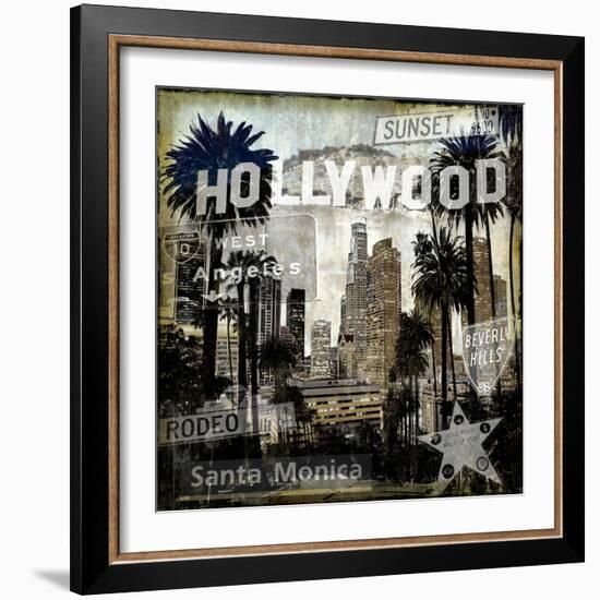 Landmarks L.A.-Dylan Matthews-Framed Art Print