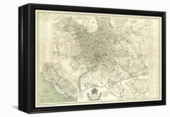 Landmarks of Rome-Felix Benoist-Framed Stretched Canvas