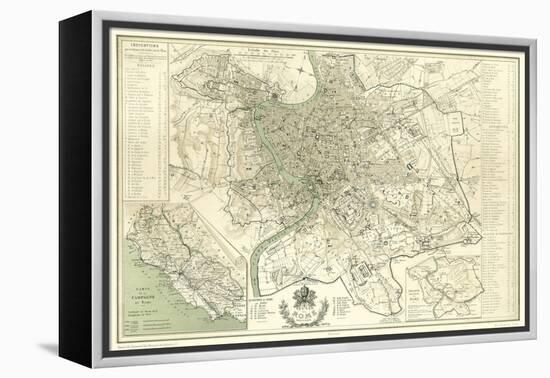 Landmarks of Rome-Felix Benoist-Framed Stretched Canvas