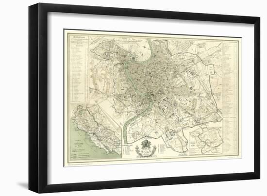 Landmarks of Rome-Felix Benoist-Framed Premium Giclee Print