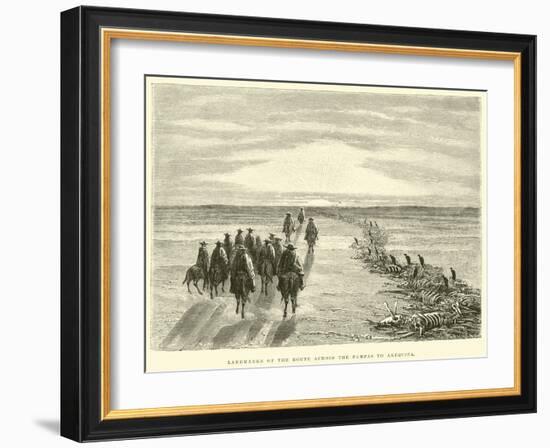 Landmarks of the Route across the Pampas to Arequipa-Édouard Riou-Framed Giclee Print