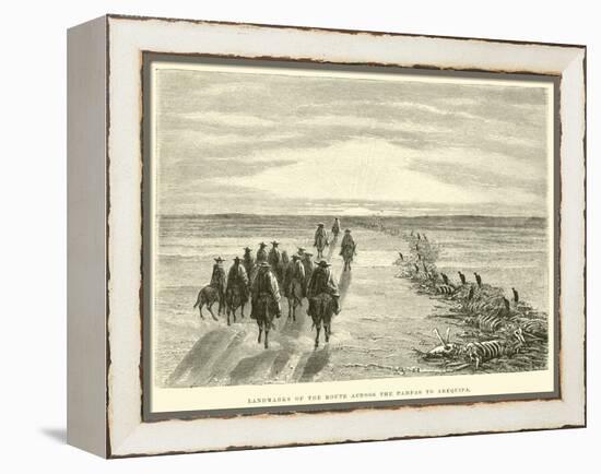 Landmarks of the Route across the Pampas to Arequipa-Édouard Riou-Framed Premier Image Canvas