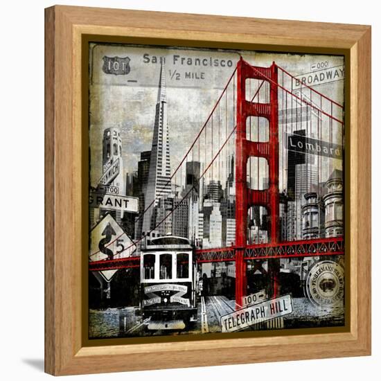 Landmarks San Francisco-Dylan Matthews-Framed Stretched Canvas