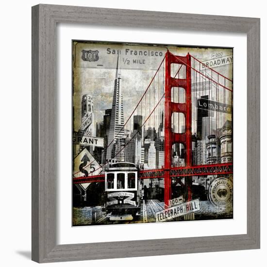 Landmarks San Francisco-Dylan Matthews-Framed Art Print