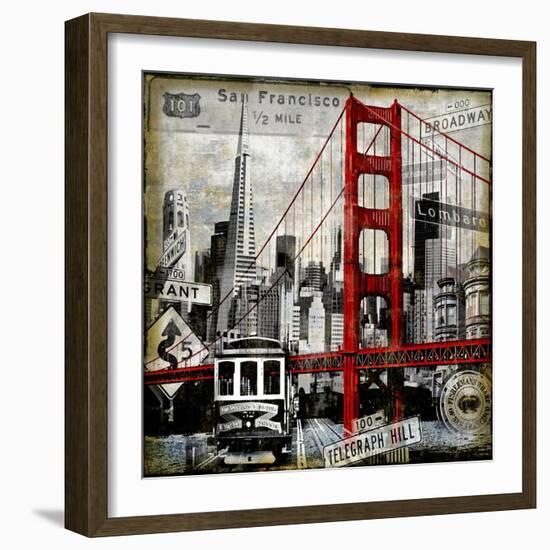 Landmarks San Francisco-Dylan Matthews-Framed Art Print