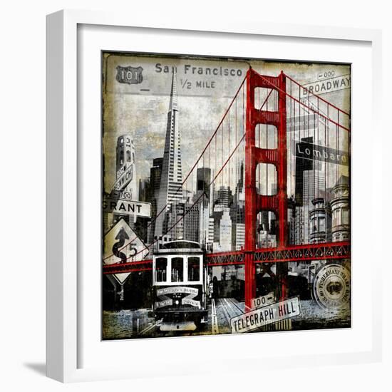 Landmarks San Francisco-Dylan Matthews-Framed Art Print