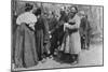 Landowner Giving the Paschal Greeting to Her Peasants, Russia, 1890S-null-Mounted Giclee Print