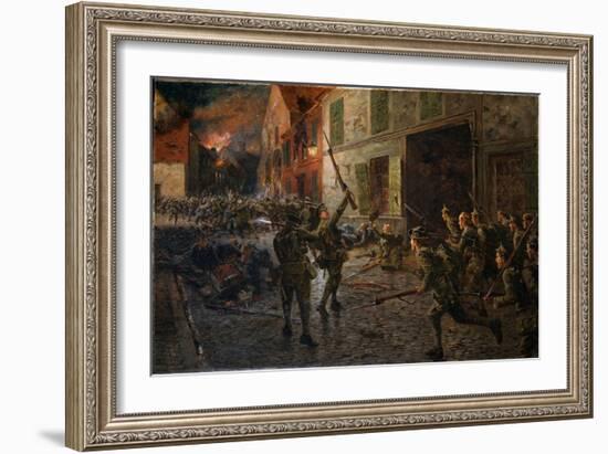 Landrecies, 25th August 1914, 1915-William Barnes Wollen-Framed Giclee Print