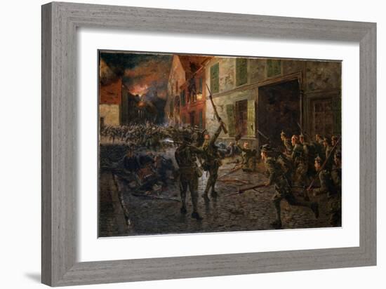 Landrecies, 25th August 1914, 1915-William Barnes Wollen-Framed Giclee Print