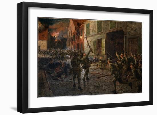 Landrecies, 25th August 1914, 1915-William Barnes Wollen-Framed Giclee Print