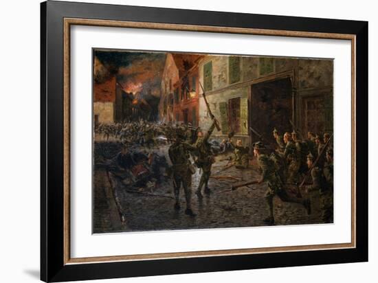 Landrecies, 25th August 1914, 1915-William Barnes Wollen-Framed Giclee Print