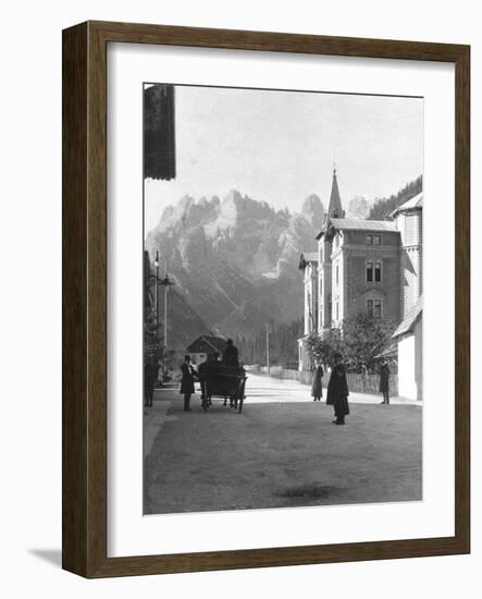 Landro and Monte Cristallo, Tyrol, Italy, C1900s-Wurthle & Sons-Framed Photographic Print