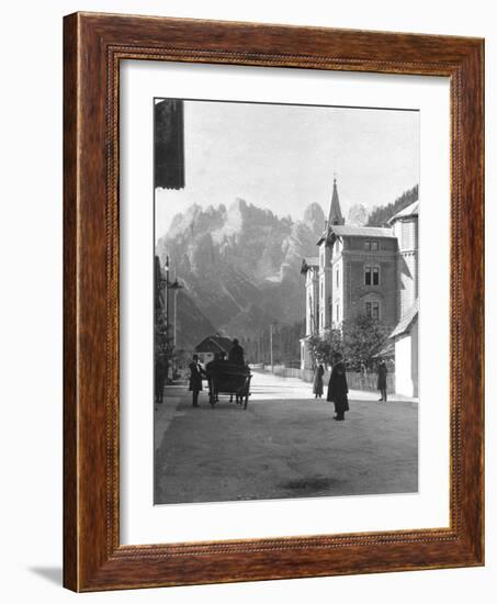 Landro and Monte Cristallo, Tyrol, Italy, C1900s-Wurthle & Sons-Framed Photographic Print