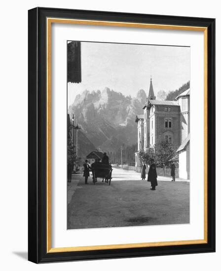Landro and Monte Cristallo, Tyrol, Italy, C1900s-Wurthle & Sons-Framed Photographic Print