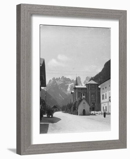 Landro and Monte Cristallo, Tyrol, Italy, C1900s-Wurthle & Sons-Framed Photographic Print