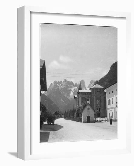 Landro and Monte Cristallo, Tyrol, Italy, C1900s-Wurthle & Sons-Framed Photographic Print