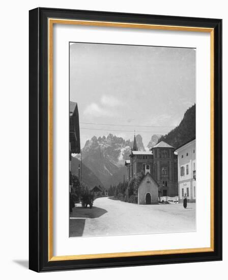 Landro and Monte Cristallo, Tyrol, Italy, C1900s-Wurthle & Sons-Framed Photographic Print
