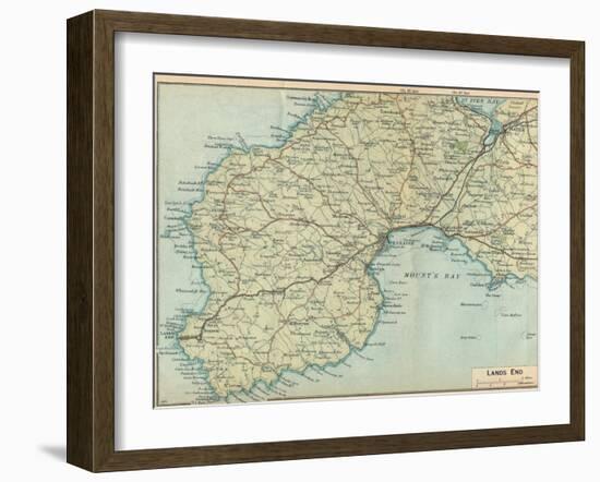 'Lands End', c20th Century-John Bartholomew-Framed Giclee Print