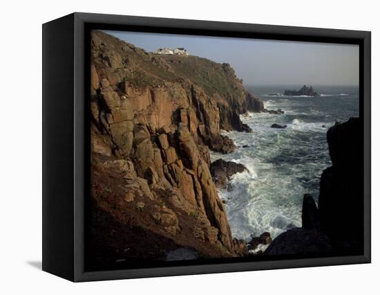 Lands End, Cornwall, England, United Kingdom-John Miller-Framed Premier Image Canvas