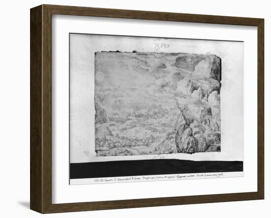 Landscape, 1560-Pieter Bruegel the Elder-Framed Giclee Print