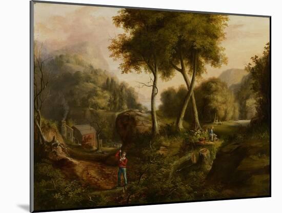 Landscape, 1825-Thomas Cole-Mounted Giclee Print