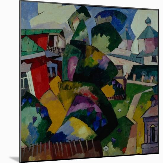 Landscape, 1900s-1910S-Aristarkh Vasilyevich Lentulov-Mounted Giclee Print