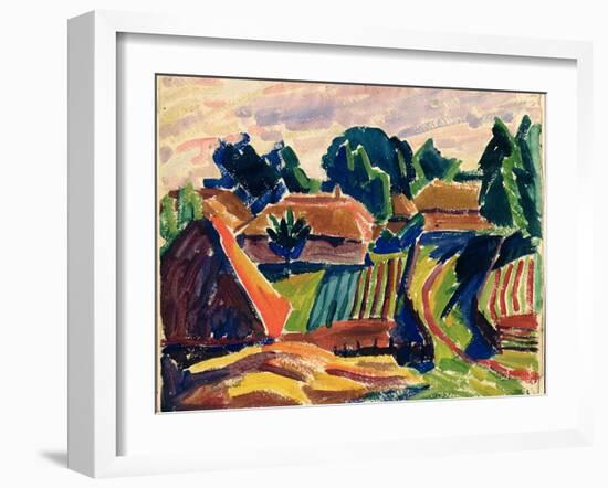 Landscape, 1908-12-Alexej Von Jawlensky-Framed Giclee Print