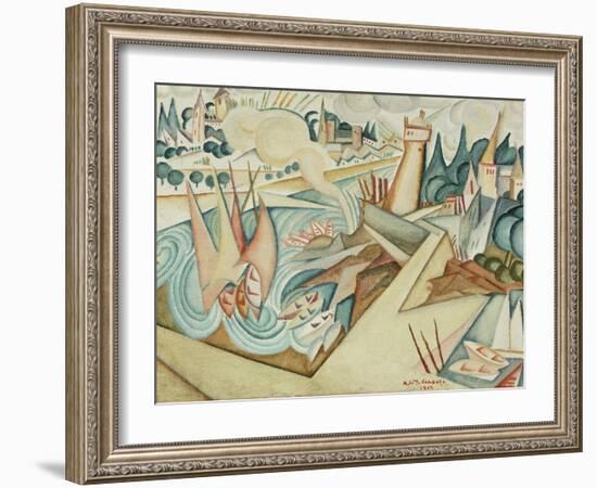 Landscape, 1912-Amadeu de Souza-Cardoso-Framed Giclee Print