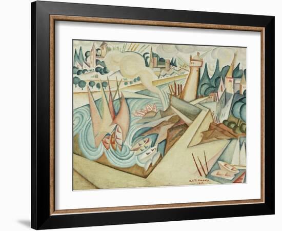 Landscape, 1912-Amadeu de Souza-Cardoso-Framed Giclee Print