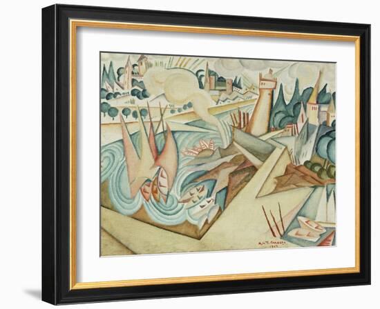 Landscape, 1912-Amadeu de Souza-Cardoso-Framed Giclee Print