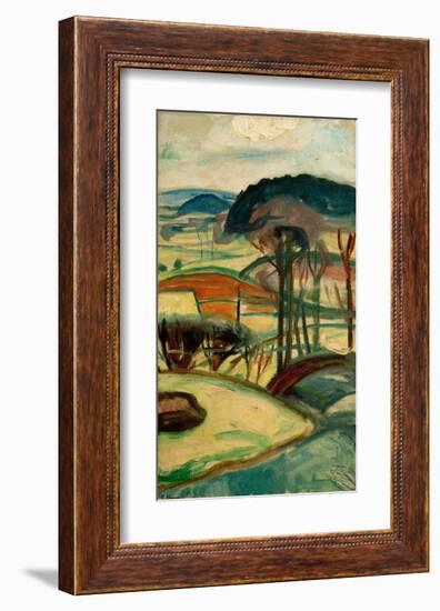 Landscape, 1918-Edvard Munch-Framed Giclee Print