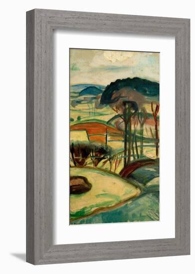 Landscape, 1918-Edvard Munch-Framed Giclee Print