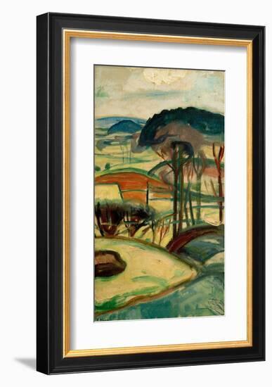 Landscape, 1918-Edvard Munch-Framed Giclee Print