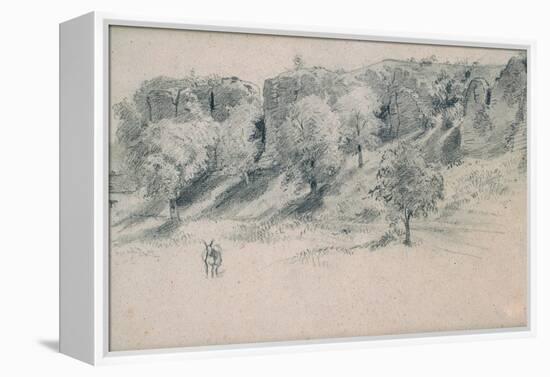 Landscape, 19th Century-Alfred Victor de Vigny-Framed Premier Image Canvas