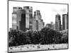 Landscape, a Summer in Central Park, Lifestyle, Manhattan, NYC, Black and White Photography-Philippe Hugonnard-Mounted Photographic Print