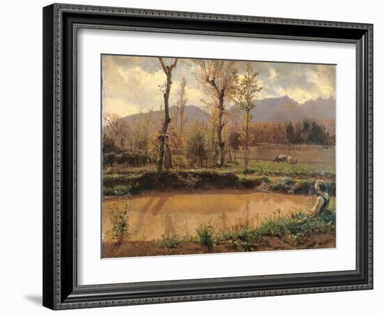 Landscape After the Rain-Filippo Palizzi-Framed Giclee Print