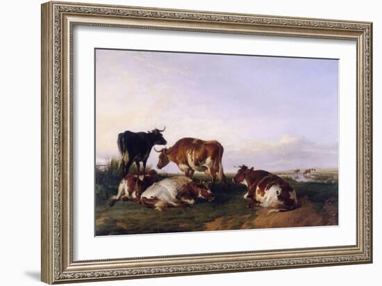 Landscape and Cattle, 1868-Thomas Sidney Cooper-Framed Giclee Print