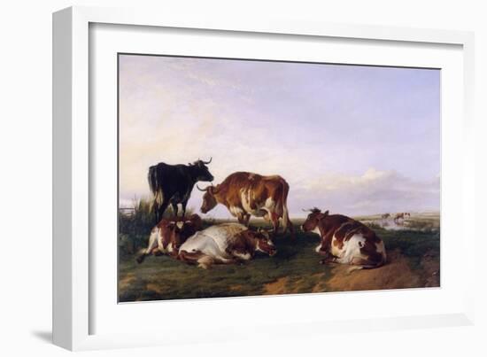 Landscape and Cattle, 1868-Thomas Sidney Cooper-Framed Giclee Print