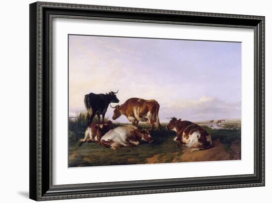 Landscape and Cattle, 1868-Thomas Sidney Cooper-Framed Giclee Print