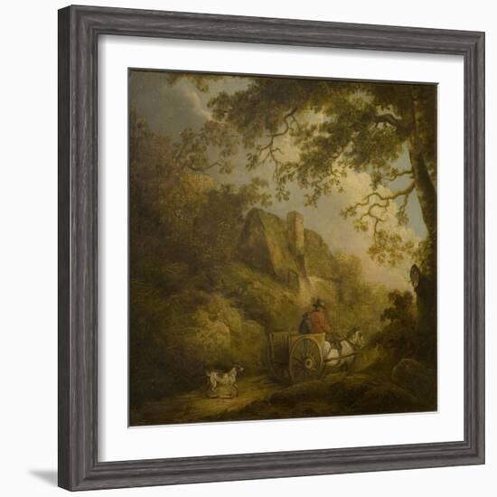 Landscape and Cottage-George Morland-Framed Giclee Print