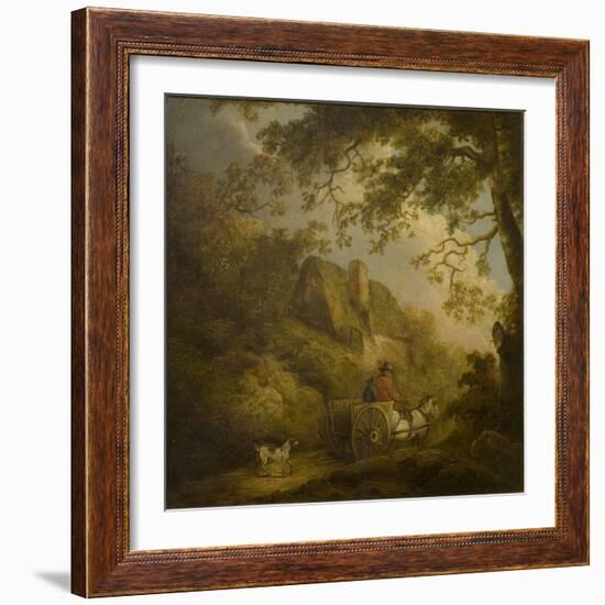 Landscape and Cottage-George Morland-Framed Giclee Print