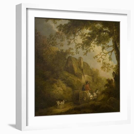 Landscape and Cottage-George Morland-Framed Giclee Print