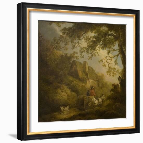 Landscape and Cottage-George Morland-Framed Giclee Print