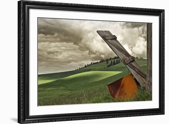 Landscape and Door-David Winston-Framed Art Print