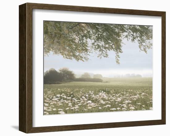 Landscape And Flowers 2, 2024-Jesse Carter-Framed Art Print