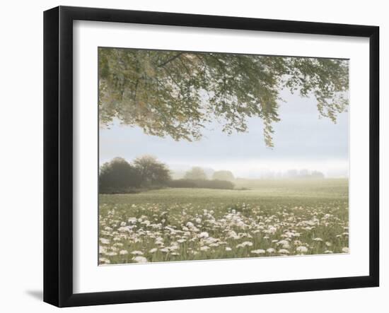 Landscape And Flowers 2, 2024-Jesse Carter-Framed Art Print