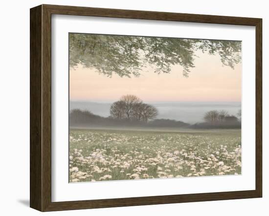 Landscape And Flowers 4, 2024-Jesse Carter-Framed Art Print