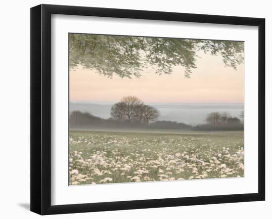 Landscape And Flowers 4, 2024-Jesse Carter-Framed Art Print