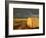 Landscape and Hay Roll in Alberta, Canada-Walter Bibikow-Framed Photographic Print