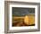 Landscape and Hay Roll in Alberta, Canada-Walter Bibikow-Framed Photographic Print